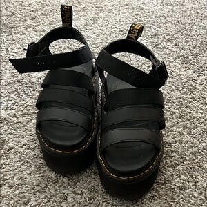 Dr. Martens Black Platform Sandals